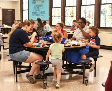 Children and families at 2024 York, PA First 10 Summer Institute.